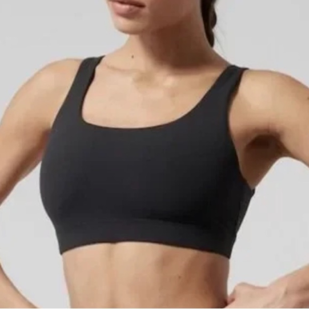 Athleta Exhale D DD Strappy Sports Bra Black 3X